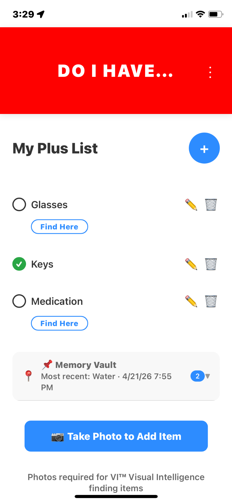 DO I HAVE checklist screen